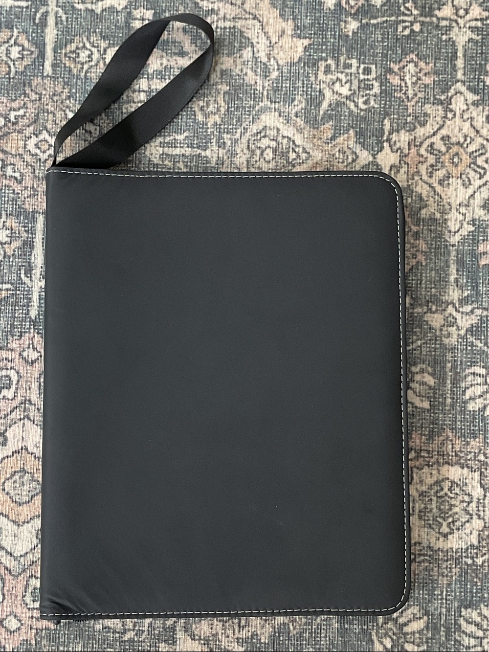 Black sports binder